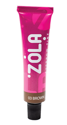 ZOLA Eyebrow Tint With Collagen 03 Brown 15ml.