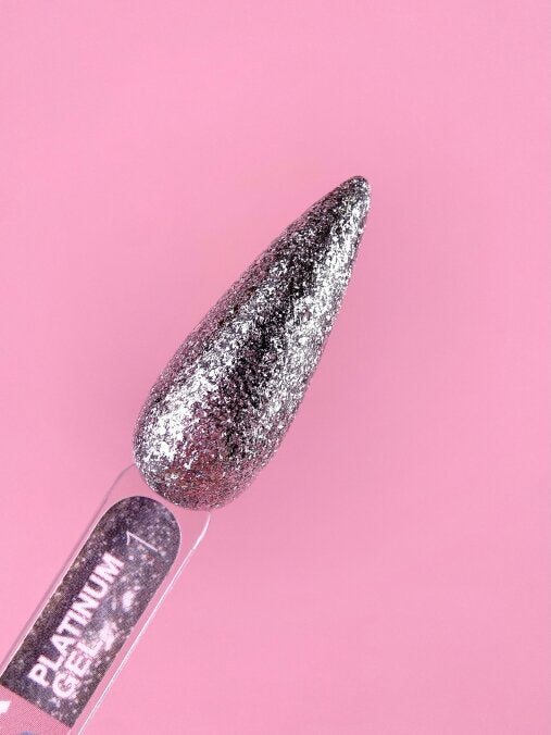 Glitter for nails Platinum Gel No. 1 5ml