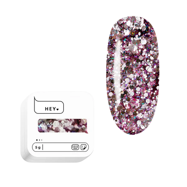 HEYLOVE. FLASH FISH, #4, 5 G, DESIGN GEL