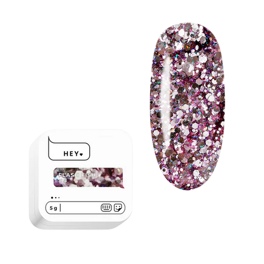 HEYLOVE. FLASH FISH, #4, 5 G, DESIGN GEL