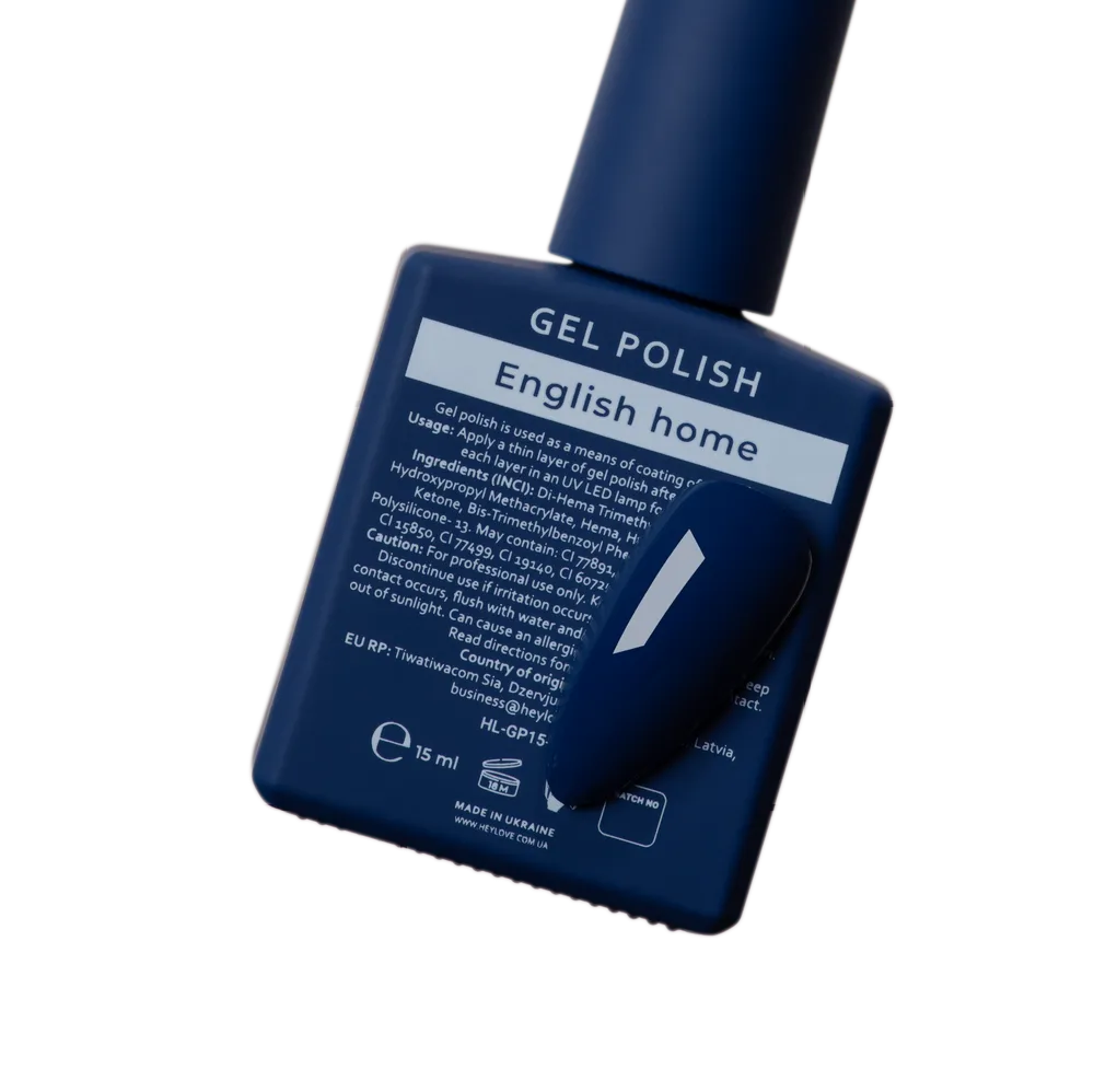 HEYLOVE. GEL POLISH, ENGLISH HOME, 15 ML