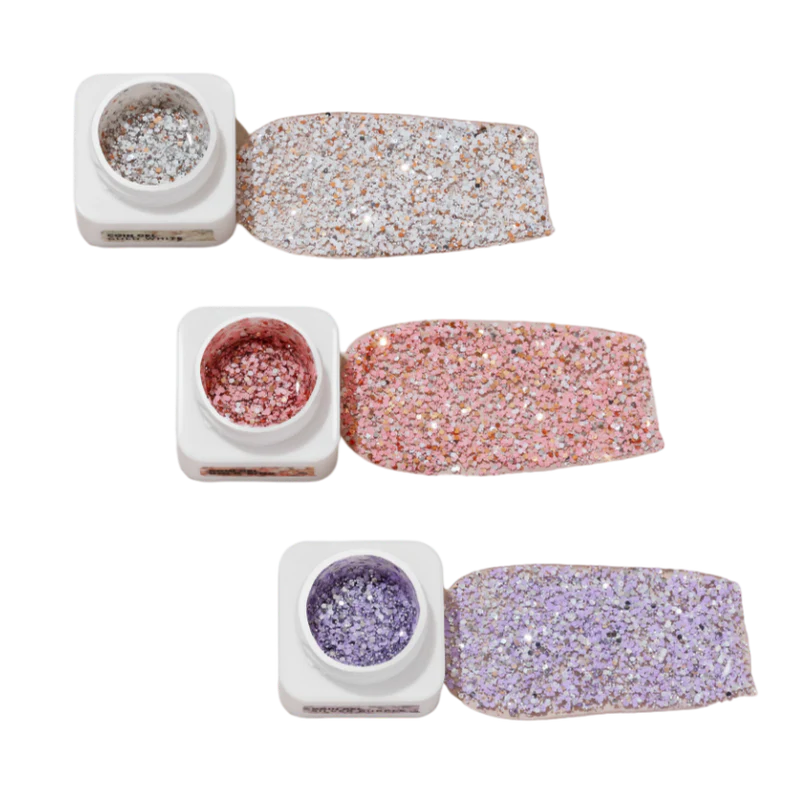 HEYLOVE. COIN GEL, GOLD WHITE, 5 G, DESIGN GEL