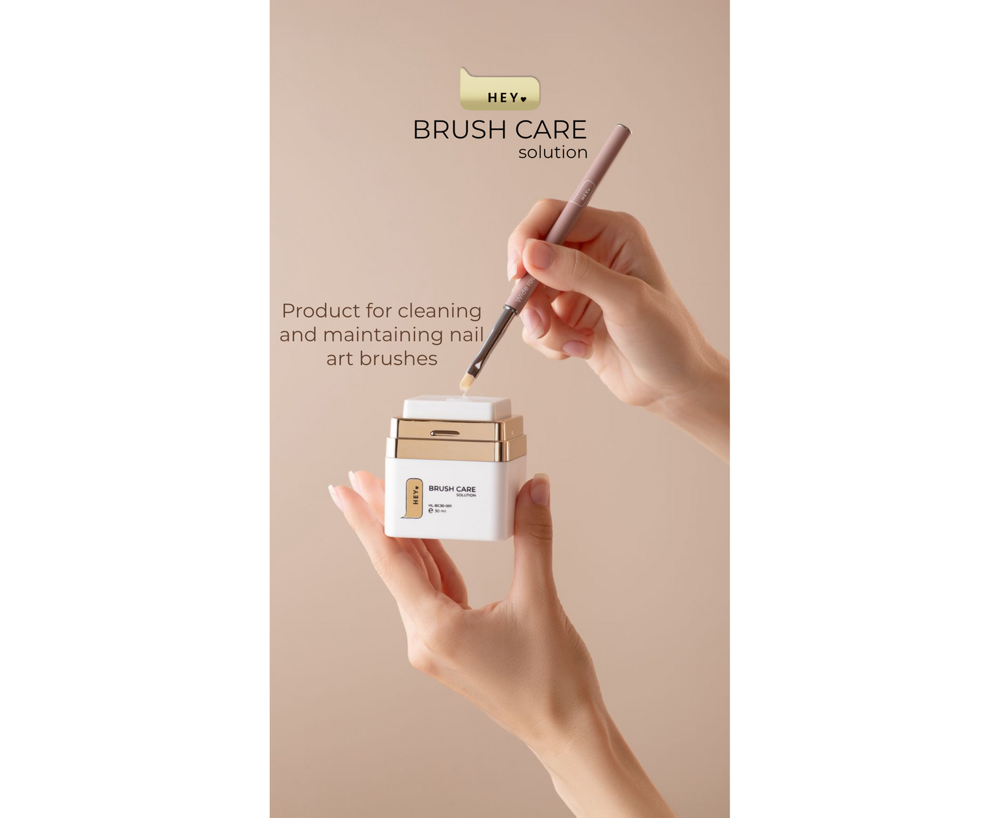 HEYLOVE. BRUSH CARE SOLUTION, 30 ML