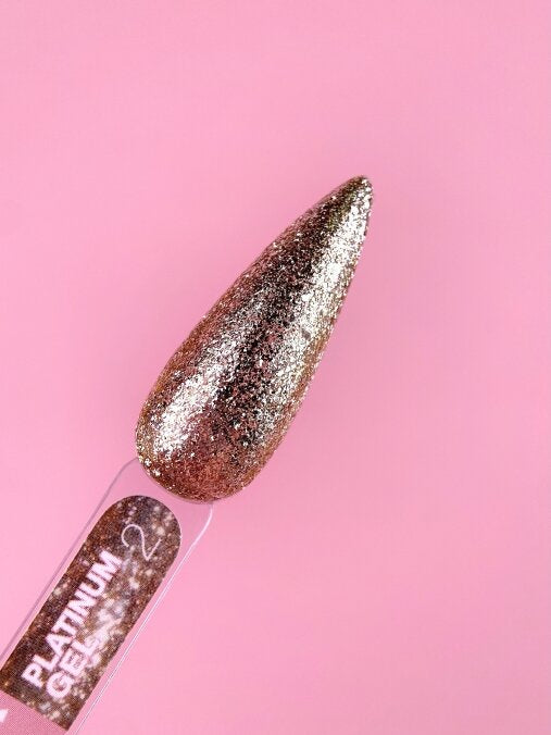 Glitter for nails Platinum Gel No. 2 5ml