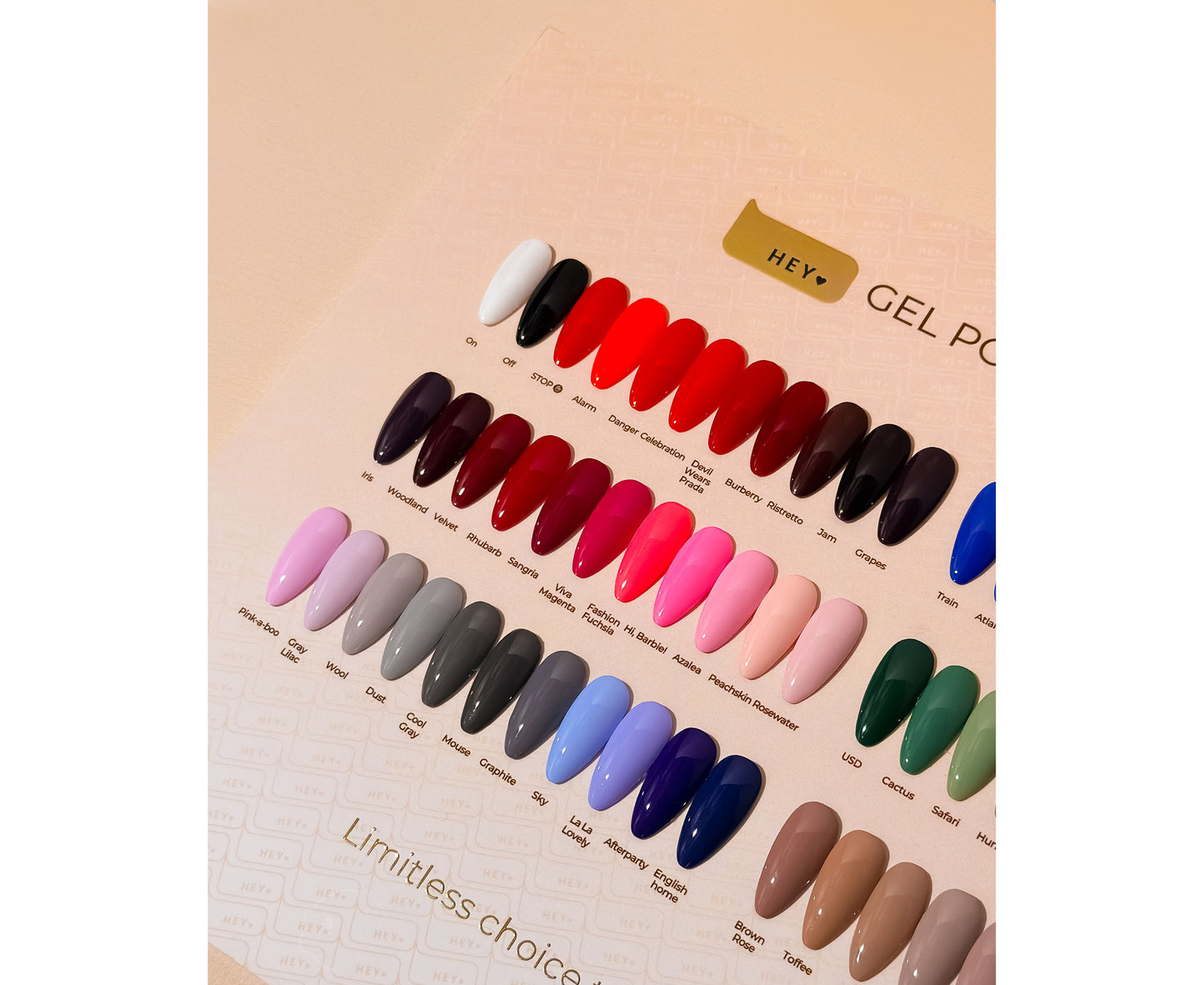 HEYLOVE. GEL POLISH, MOUSE, 15 ML
