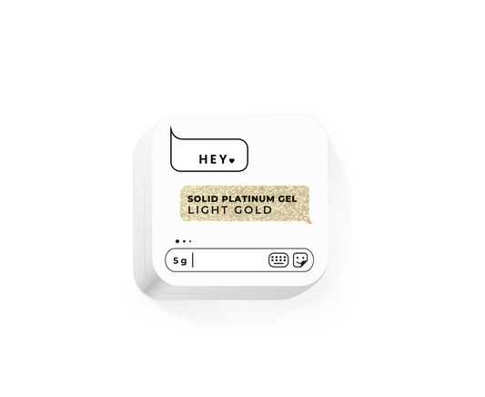 HEYLOVE. SOLID PLATINUM GEL, LIGHT GOLD, 5 G