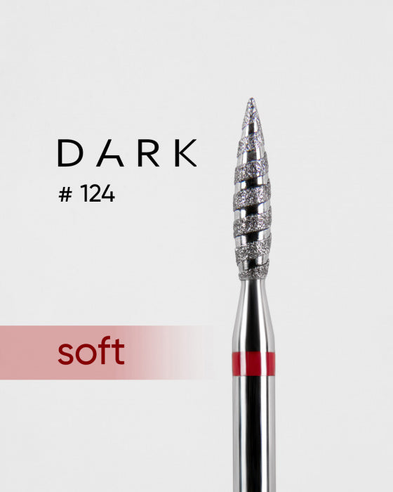 DIAMOND NAIL BIT DARK 124 RED FLAME TORNADO 023