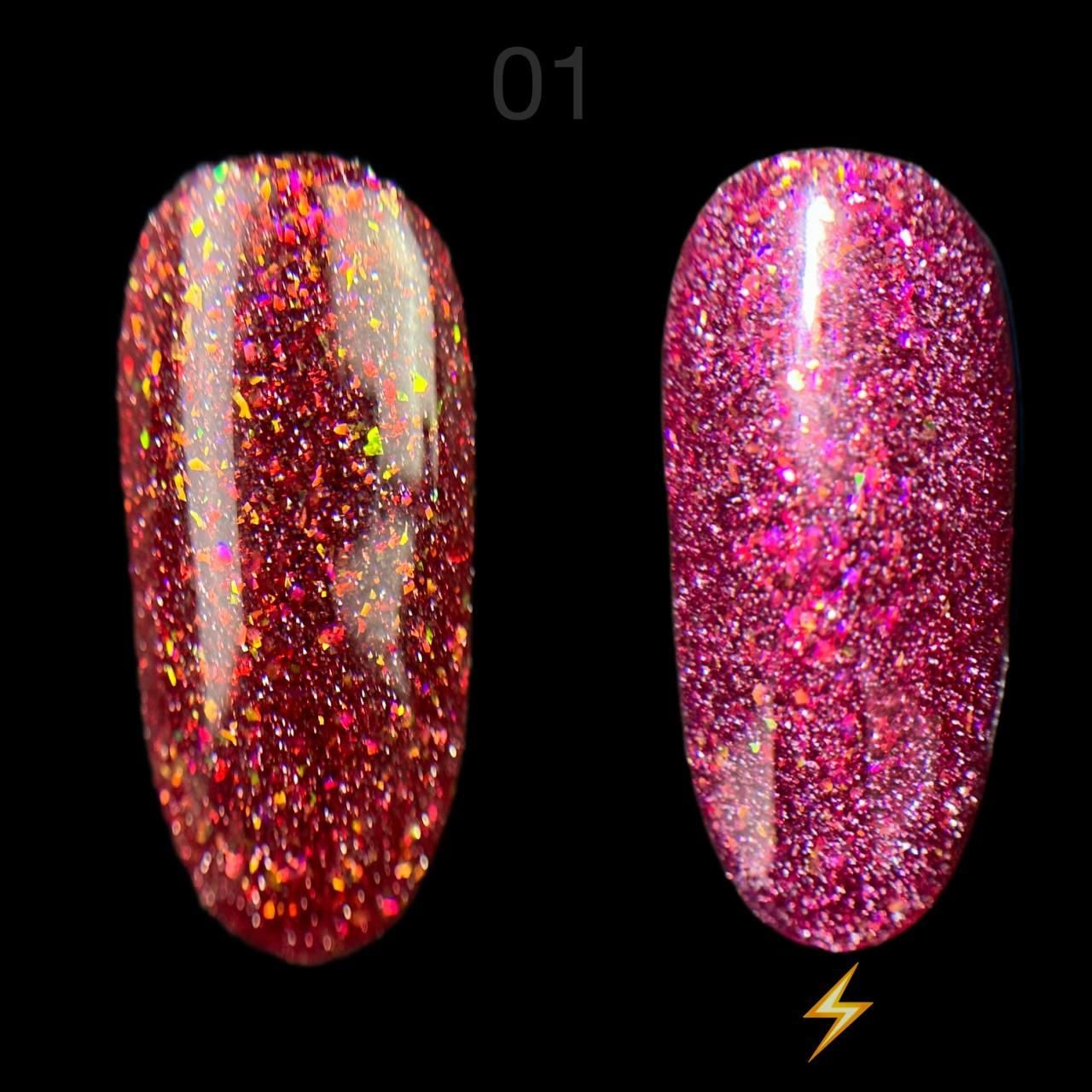 Danny №01 gel polish FIRE FLASH
