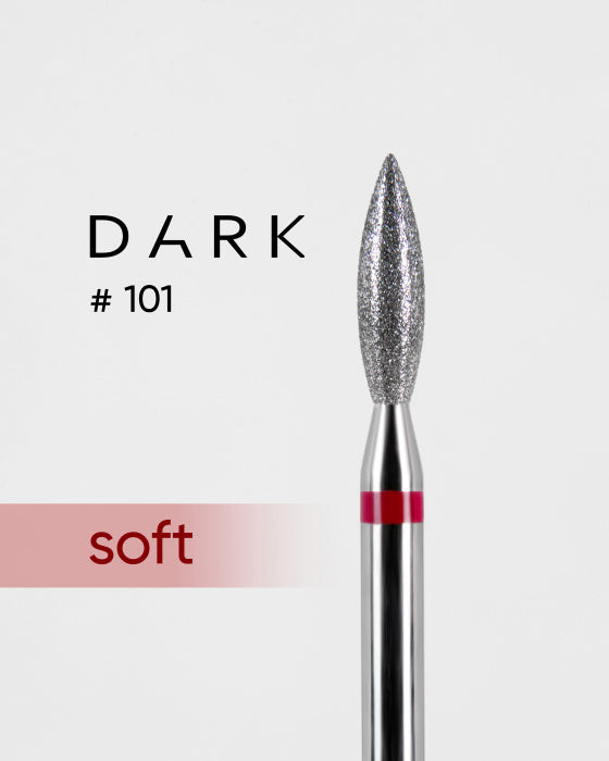 DIAMOND NAIL BIT DARK №101 RED FLAME 024