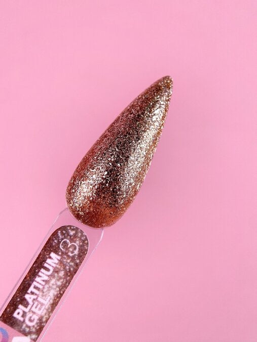 Glitter for nails Platinum Gel No. 3 5ml