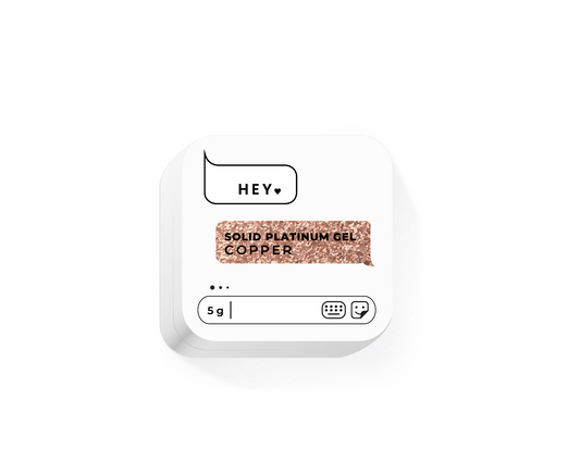 HEYLOVE. SOLID PLATINUM GEL, COPPER, 5 G