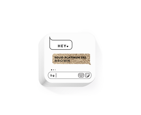 HEYLOVE. SOLID PLATINUM GEL, BROWN, 5 G