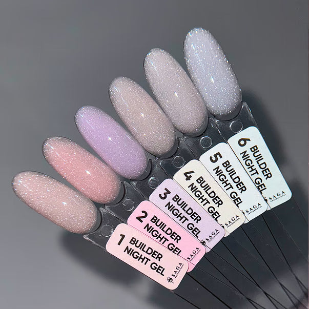 Saga Professional Gel for increasing (saga) Builder Night Gel Lighting Lilac No. 3 15 ml
