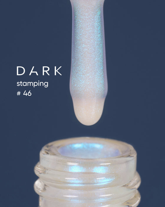 DARK STAMPING POLISH №46 BLUE CHAMELEON, 10 ML