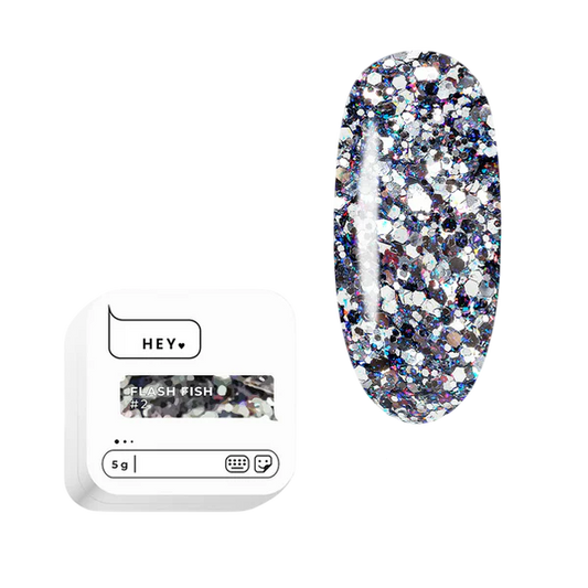HEYLOVE. FLASH FISH, #2, 5 G, DESIGN GEL