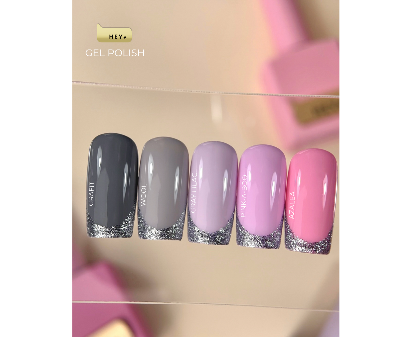HEYLOVE. GEL POLISH, WOOL, 15 ML