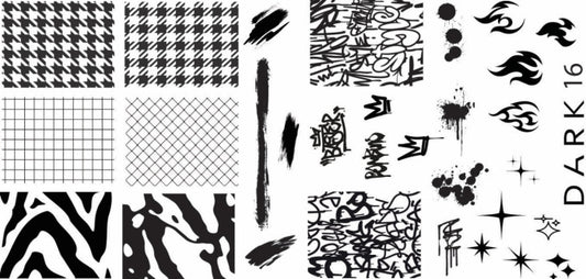 Dark  stamping plate 16