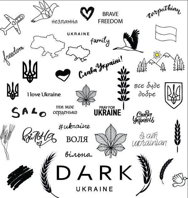 Dark stamping plate
