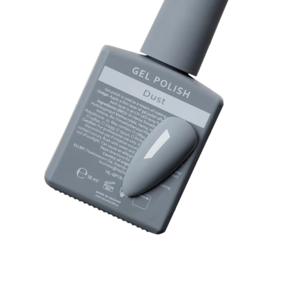 HEYLOVE. GEL POLISH, DUST, 15 ML