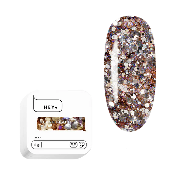 HEYLOVE. FLASH FISH, #3, 5 G, DESIGN GEL