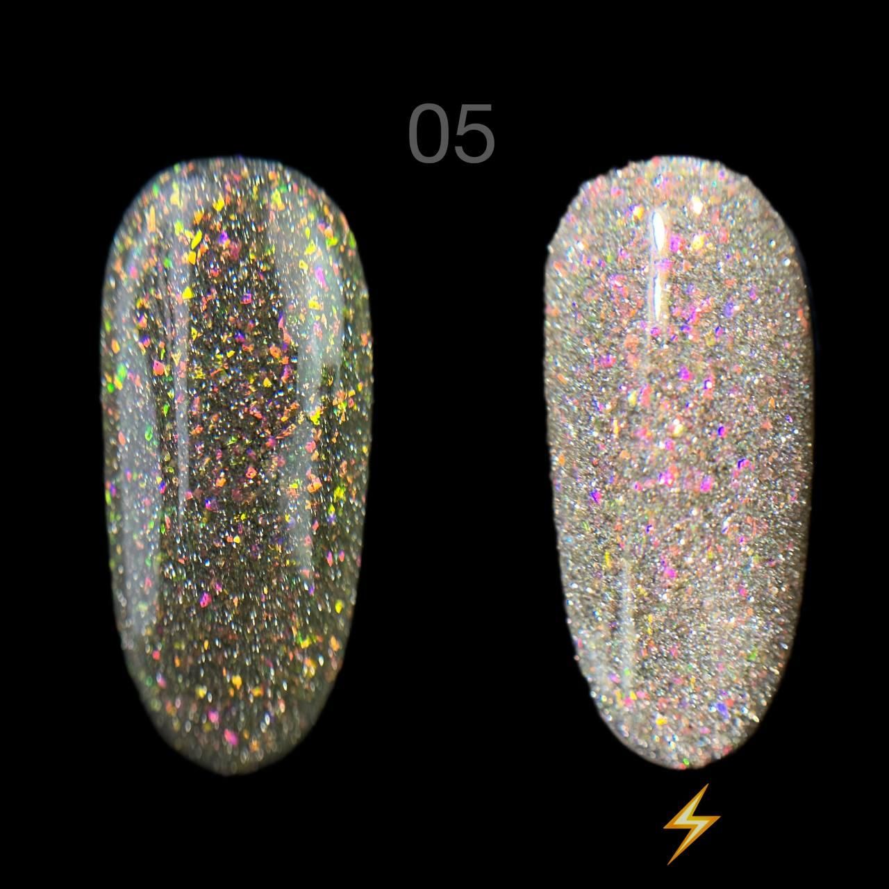 Danny №05 gel polish FIRE FLASH