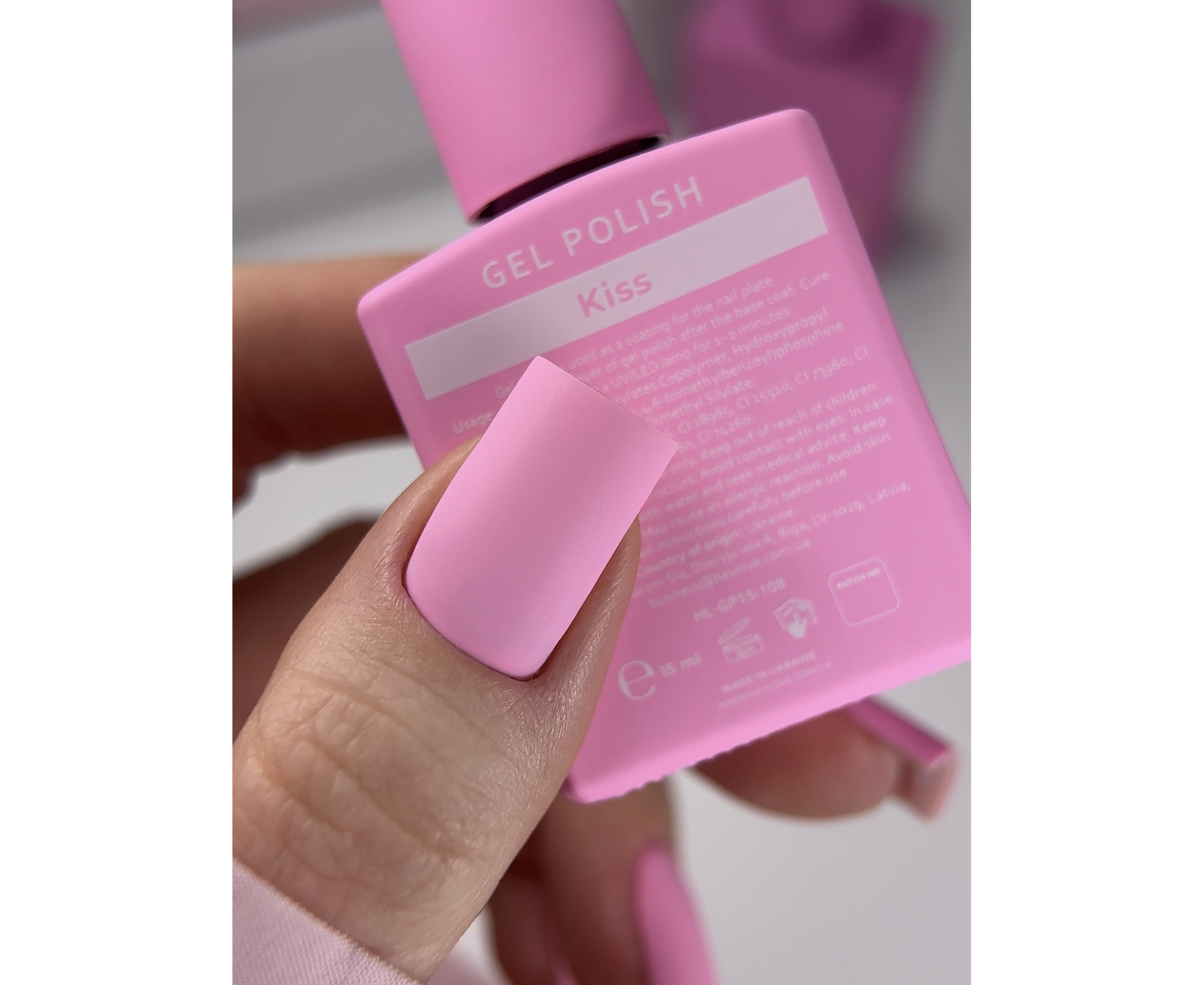 HEYLOVE. GEL POLISH, KISS, 15 ML, GEL POLISH