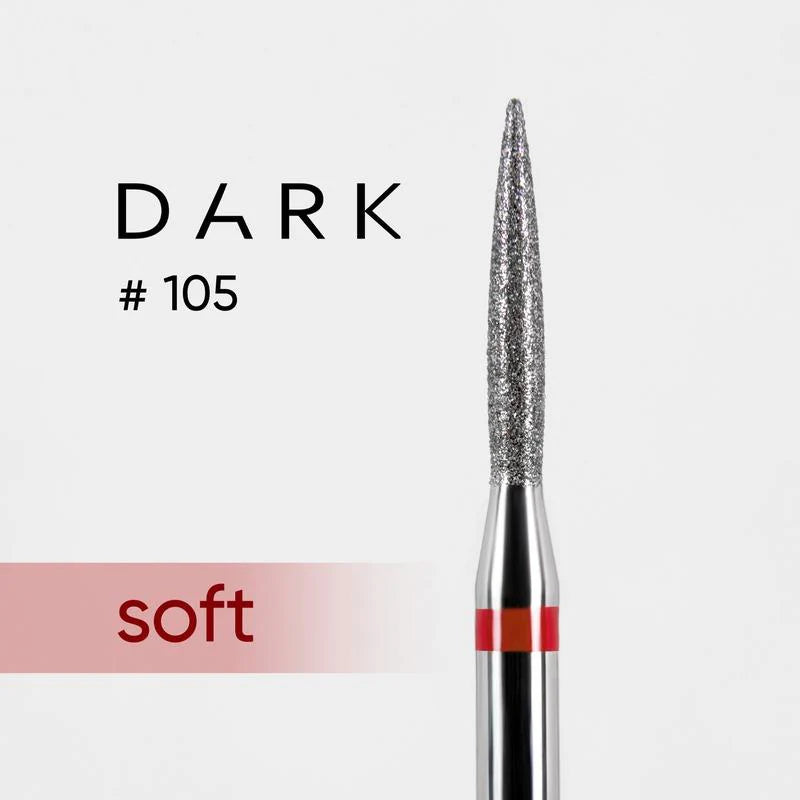 DIAMOND NAIL BIT DARK №105 RED FLAME 18