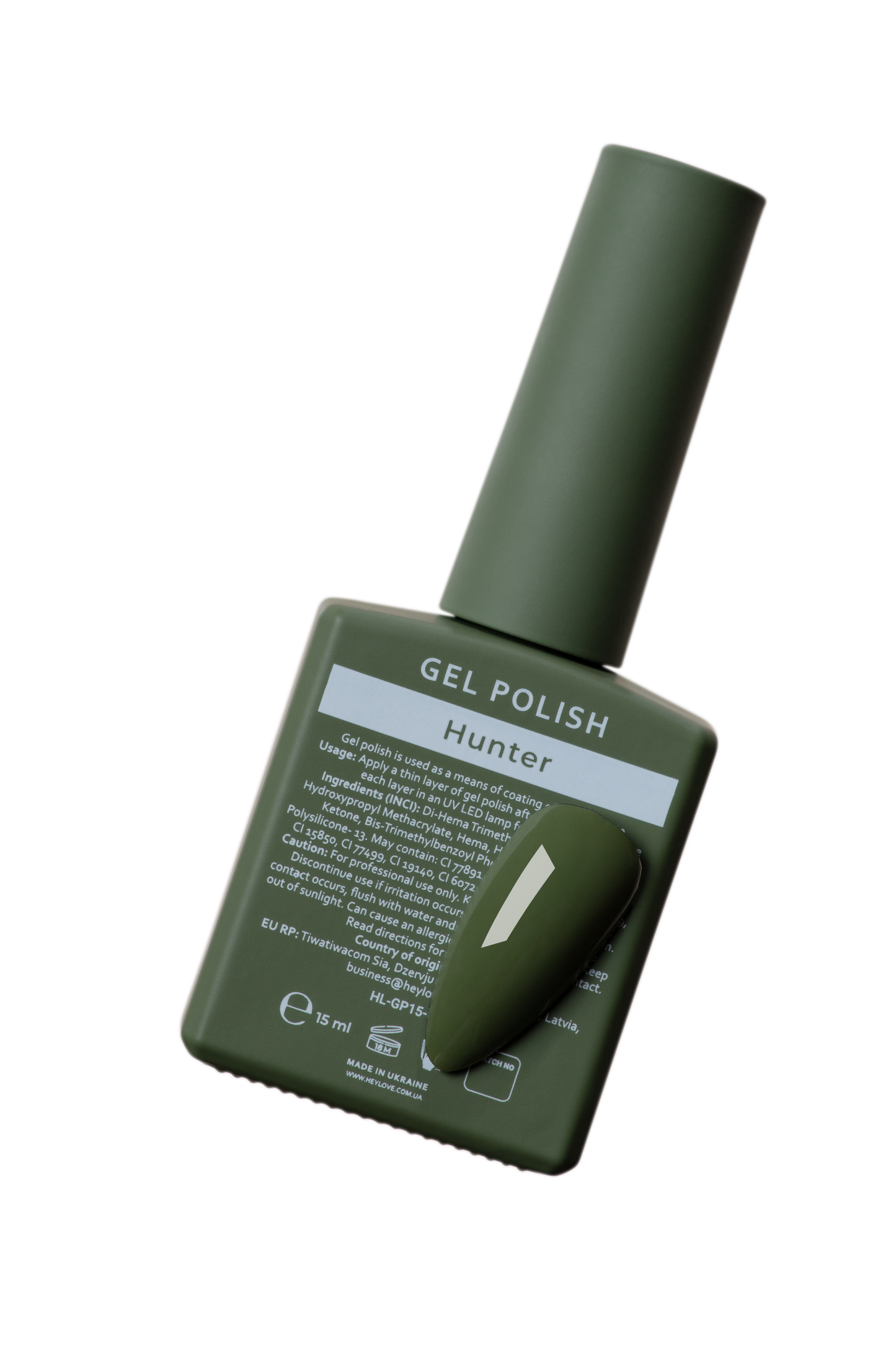 HEYLOVE. GEL POLISH, HUNTER, 15 ML