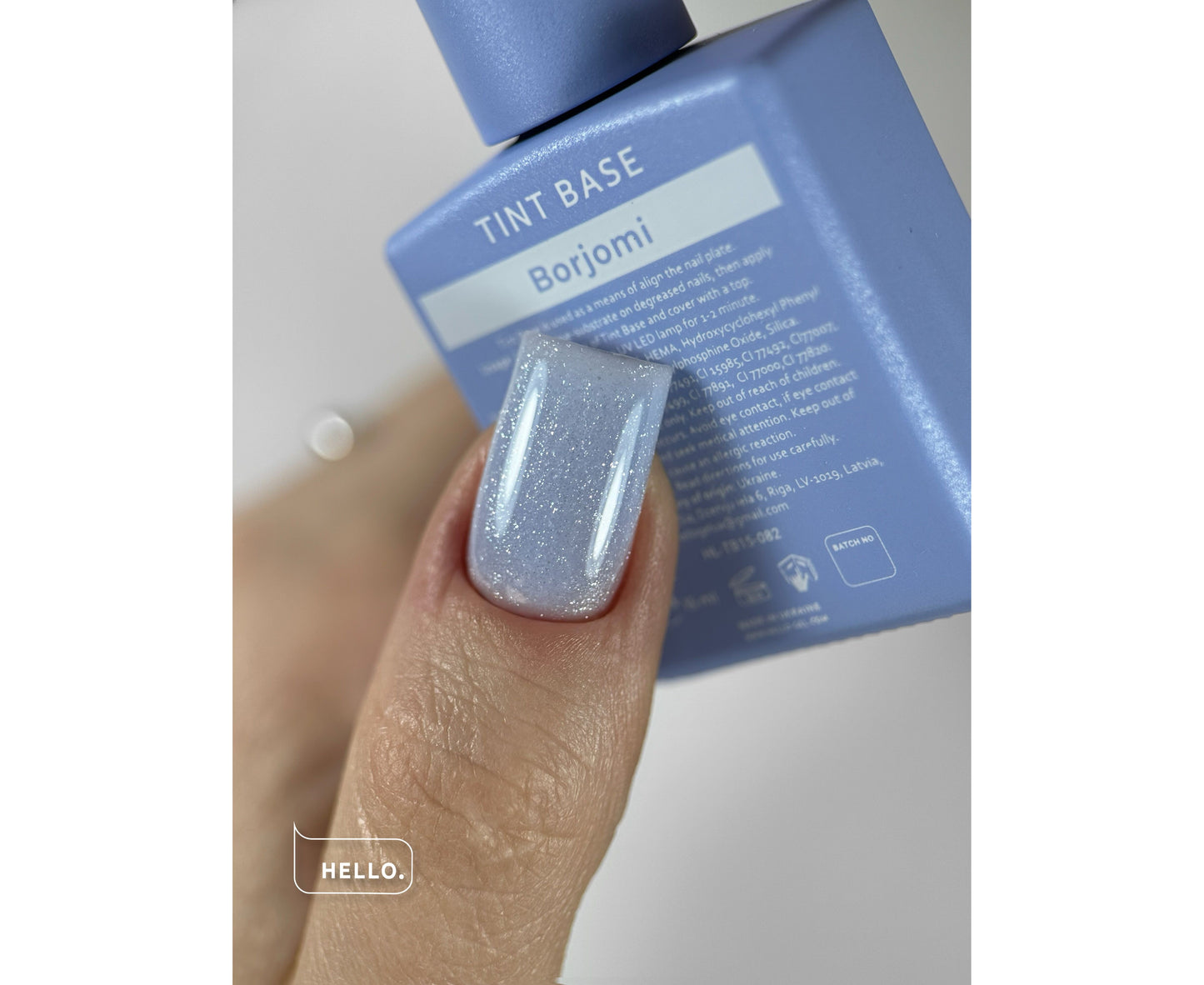 HEYLOVE. Tint base, BORJOMI, 15 ml, night base with shimmer