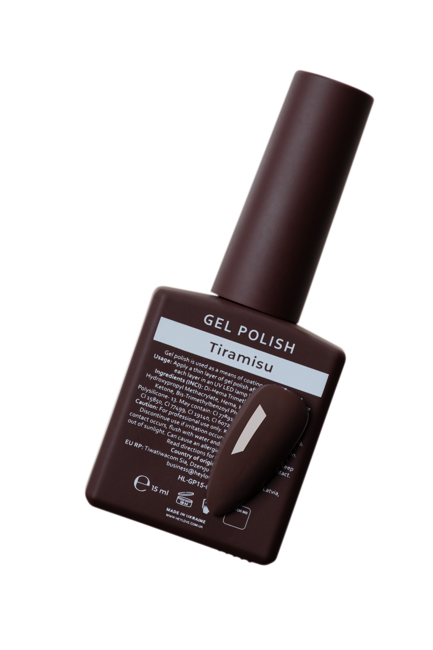HEYLOVE. GEL POLISH, TIRAMISU, 15 ML