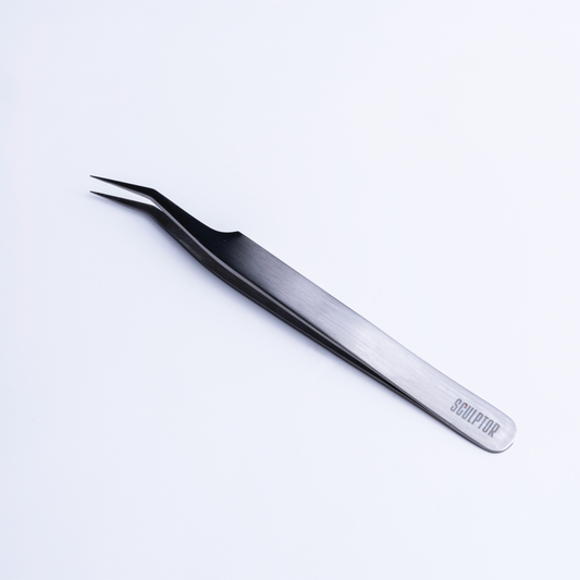 Tweezers for eyelash extensions №02, SCULPTOR