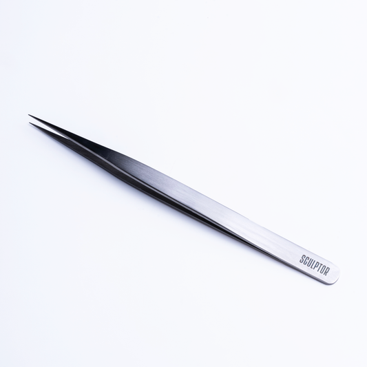 Tweezers for eyelash extension №03, SCULPTOR