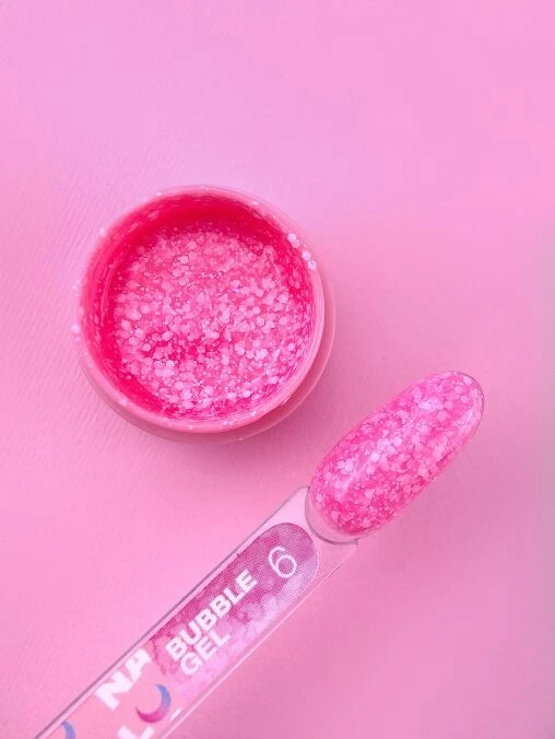 Glitter for nails Bubble Gel No. 6 5ml