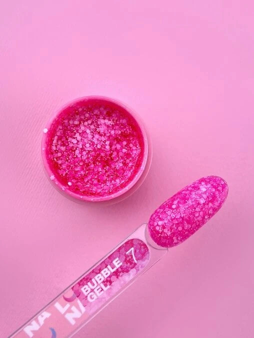 Glitter for nails Bubble Gel No. 7 5ml