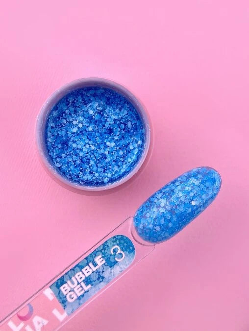 Glitter for nails Bubble Gel No. 3 5ml