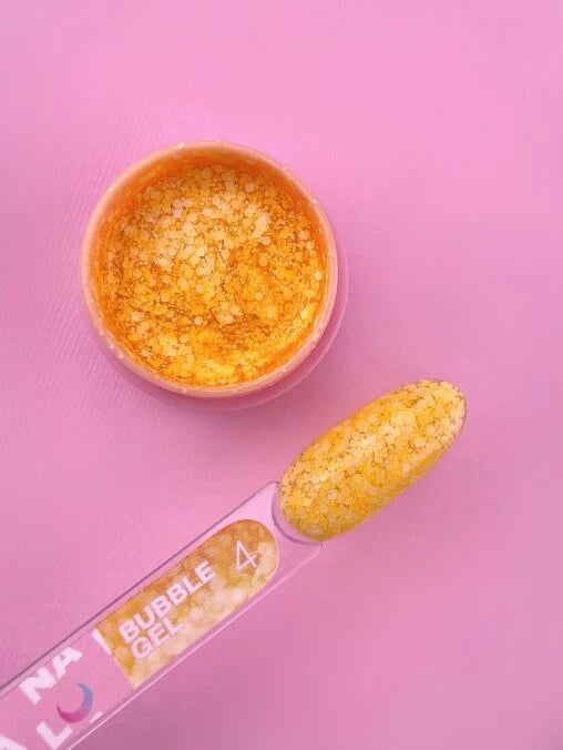 Glitter for nails Bubble Gel No. 4 5ml