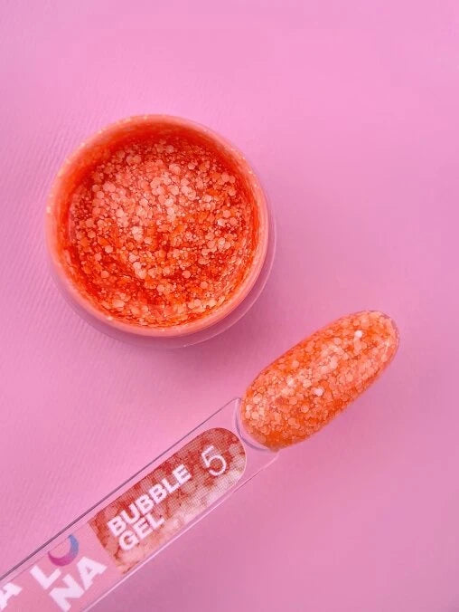 Glitter for nails Bubble Gel No. 5 5ml