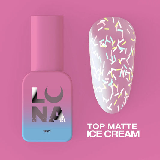 Matte top without a sticky layer Top Matte Ice Cream 13ml