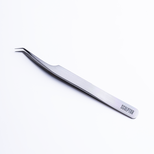 Tweezers for eyelash extension № 010, SCULPTOR