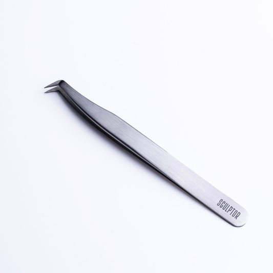 Tweezers for eyelash extensions № 07, SCULPTOR