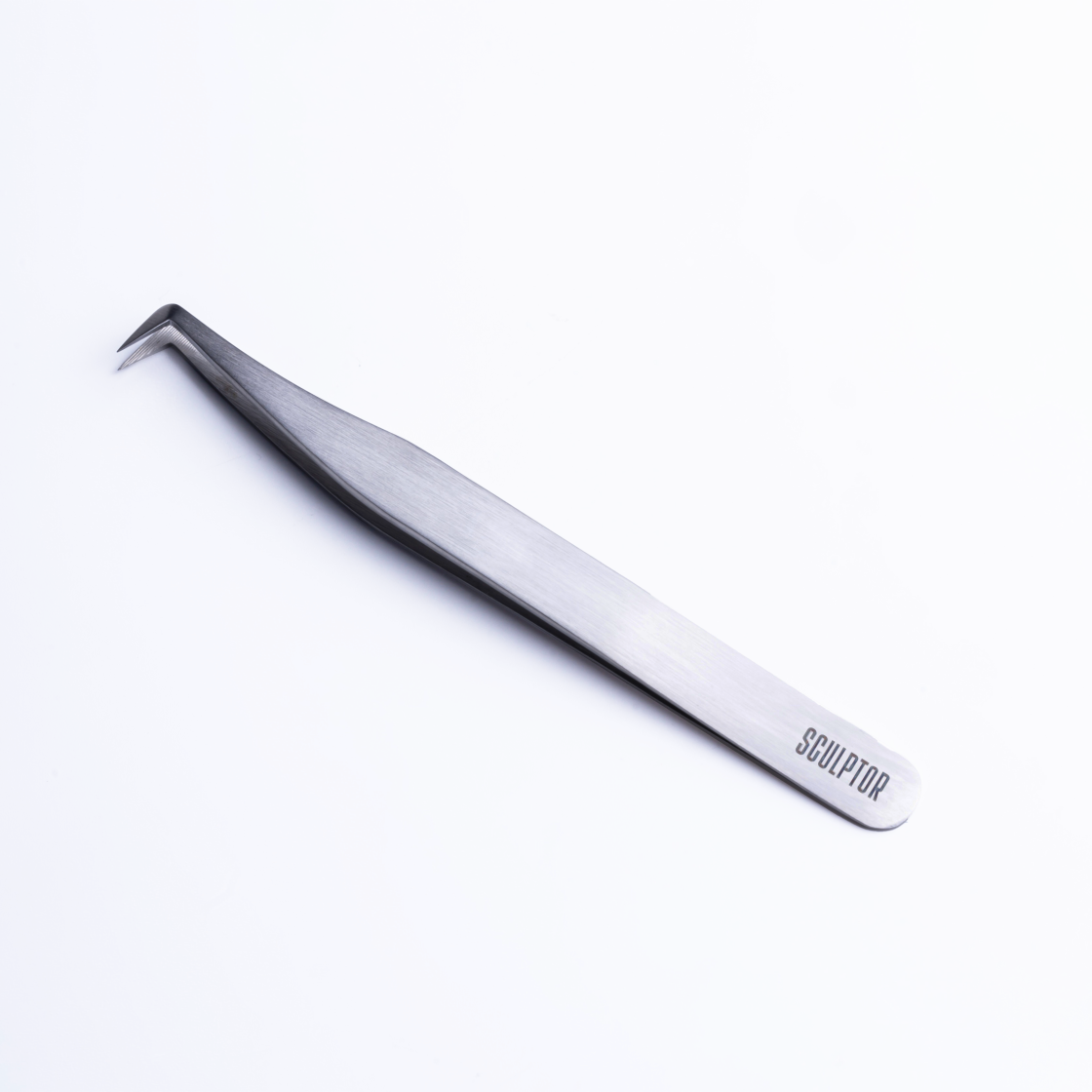 Tweezers for eyelash extension №08, SCULPTOR