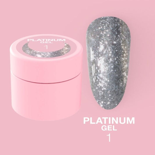Glitter for nails Platinum Gel No. 1 5ml