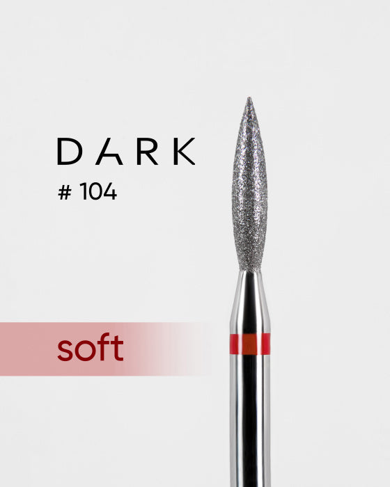 DIAMOND NAIL BIT DARK NO. 104 RED FLAME 021
