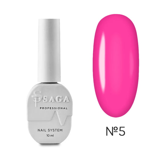 Saga gel polish Solorist №5 bright pink 10 ml