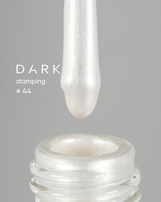 DARK STAMPING POLISH №44 WHITE PEARL, 10ML