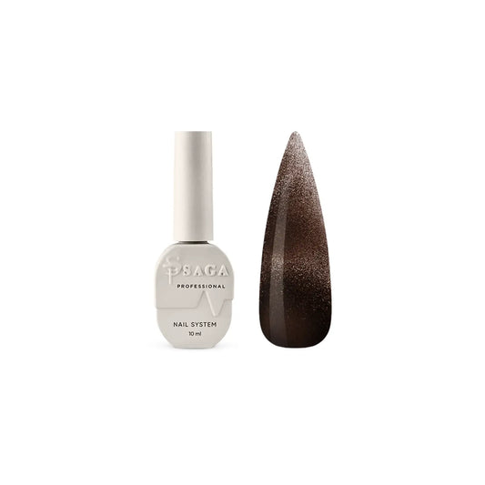 SAGA. Cat's Eye Gel Polish "Dream Cat", #04, 10 ml. Cat's eye gel polish crystal