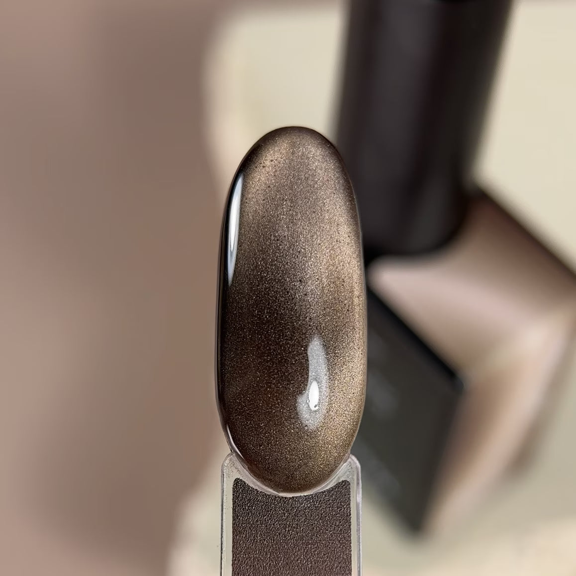 BIBLIOTEKA CAT EYE GEL POLISH № 06 COCOA LIGHT – SOFT WARM BROWN, 10 ML