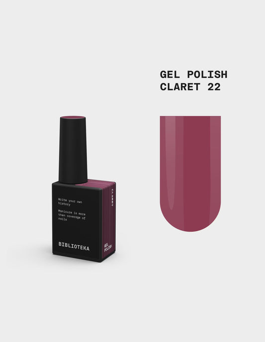 BIBLIOTEKA GEL POLISH № 22 CLARET, 10 ML