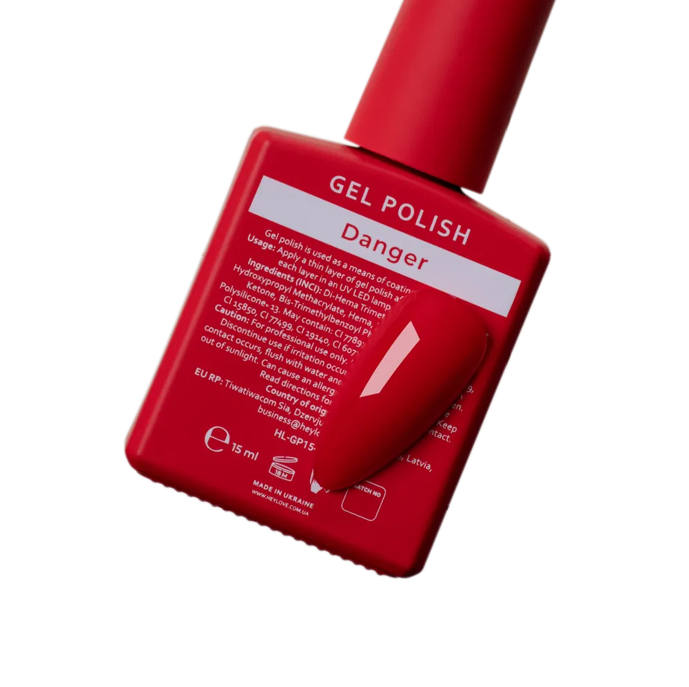 HEYLOVE. GEL POLISH, DANGER