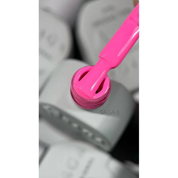 Saga gel polish Solorist №5 bright pink 10 ml